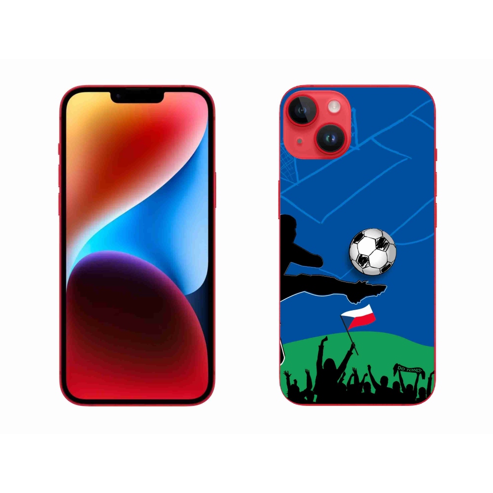 Gelový kryt mmCase na iPhone 14 Plus - fanoušci fotbalu