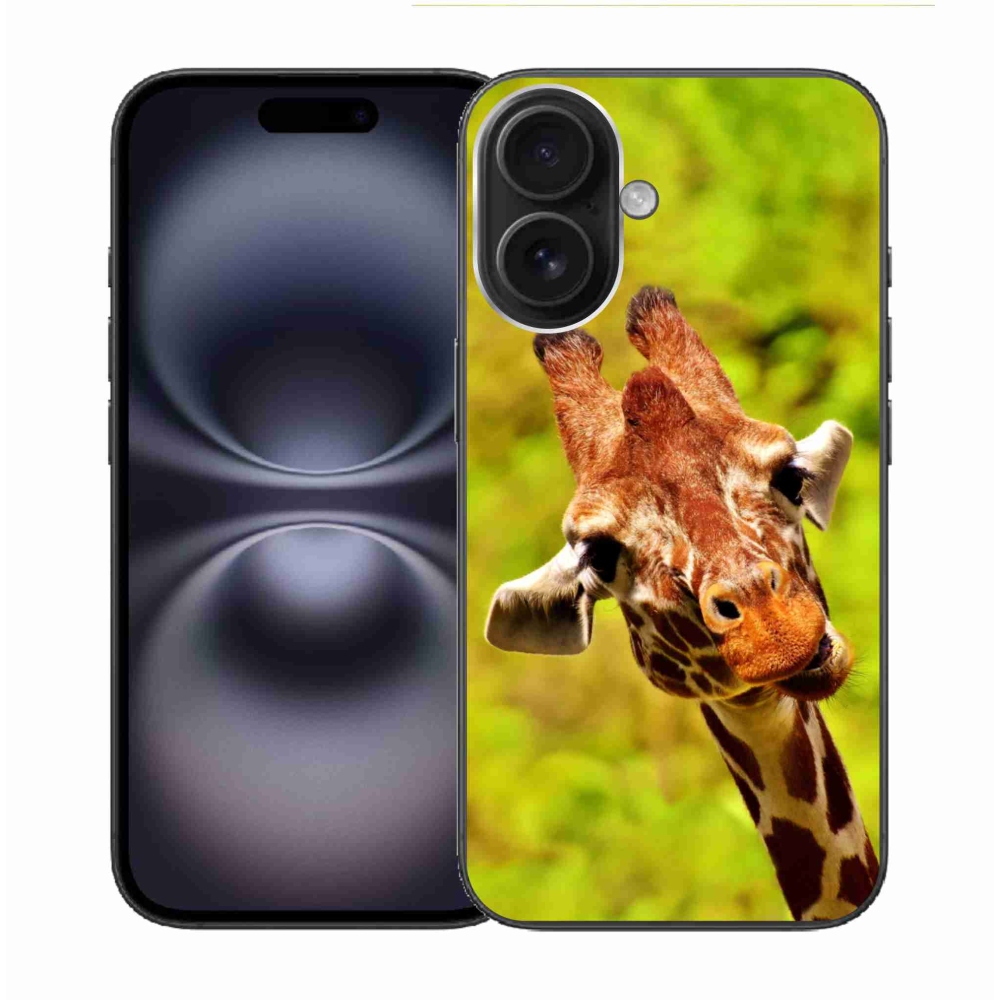 Gelový kryt mmCase na iPhone 16 - žirafa