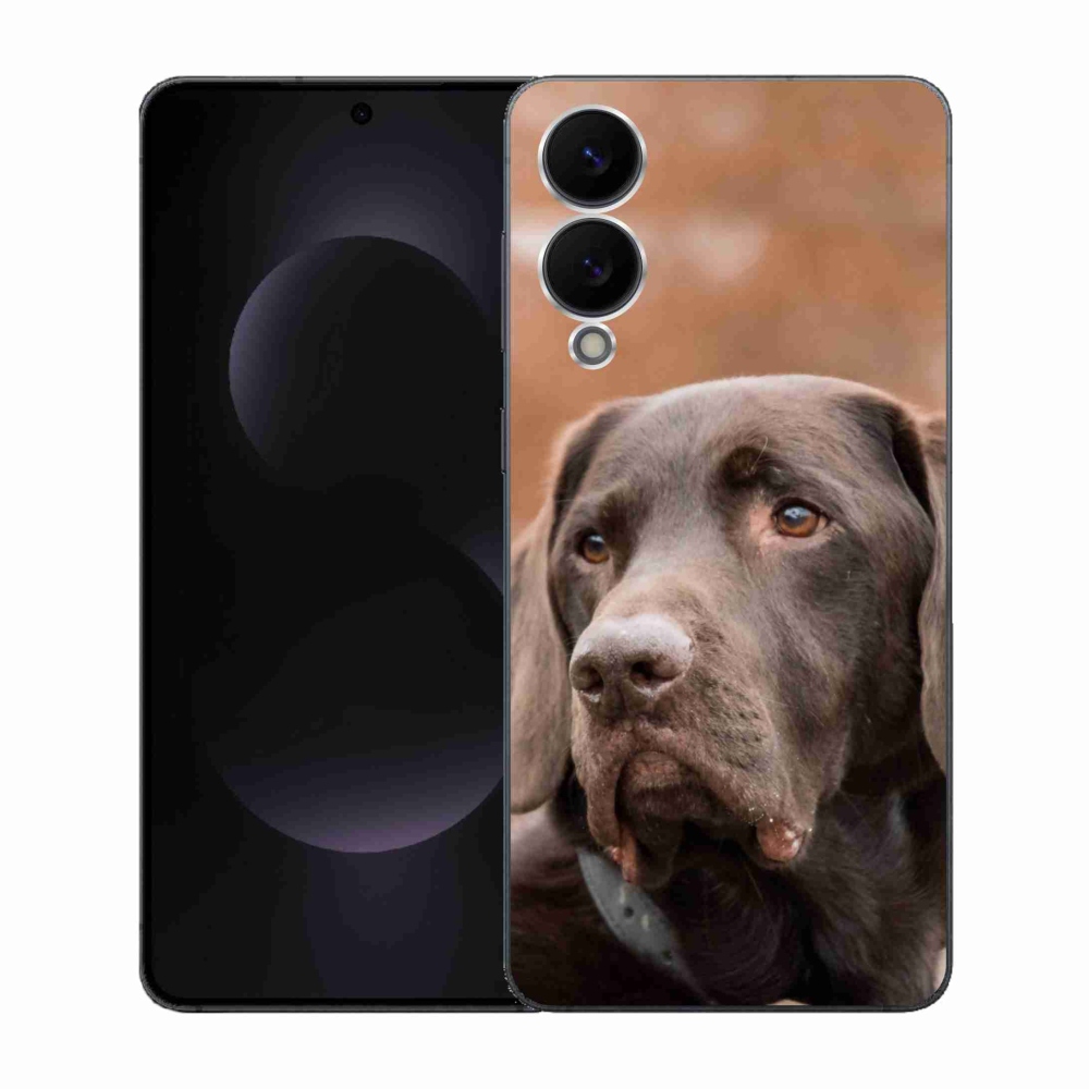Gelový kryt mmCase na Samsung Galaxy S25 Edge - hnědý labrador