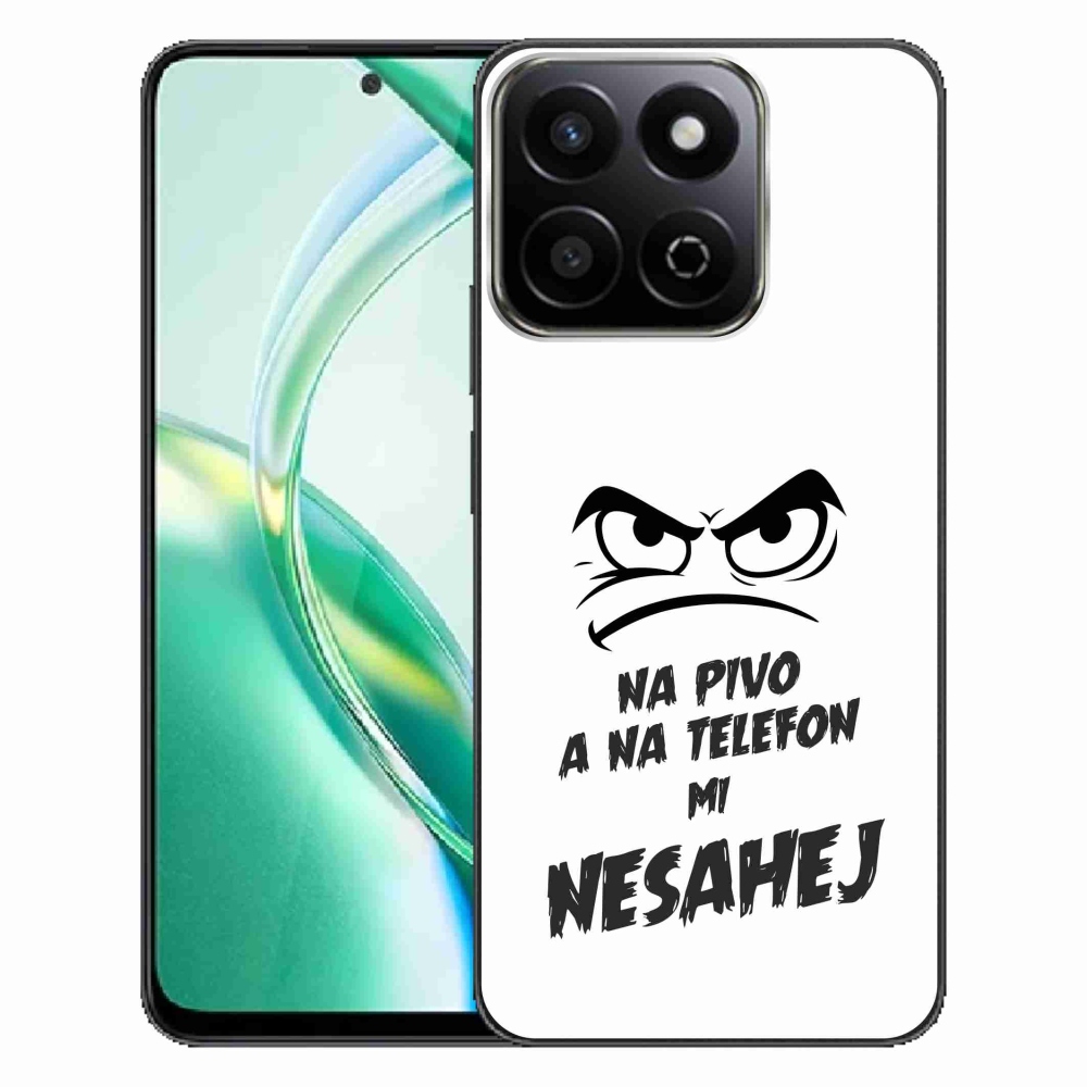 Gelový kryt mmCase na Honor 200 Smart 5G - pivní motiv 2 bílé pozadí