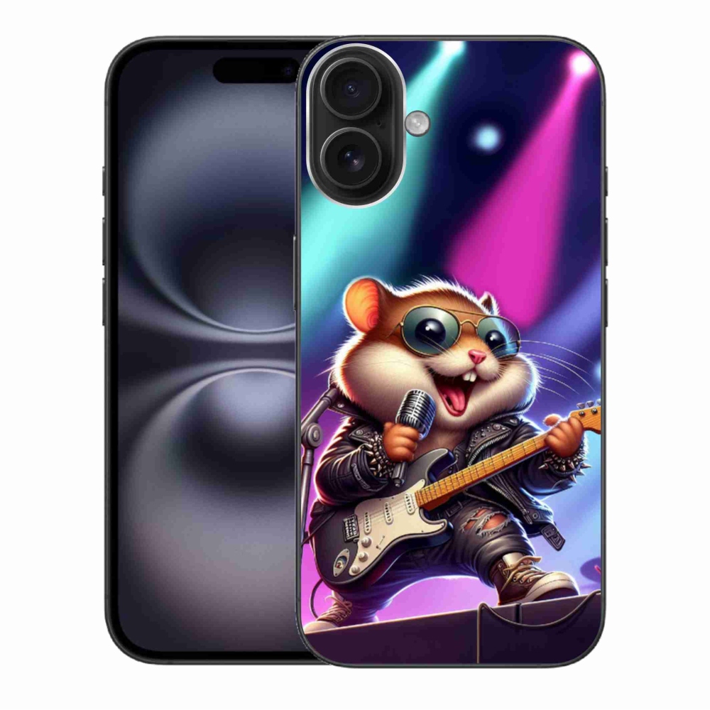 Gelový kryt mmCase na iPhone 16 Plus - křeček rocker