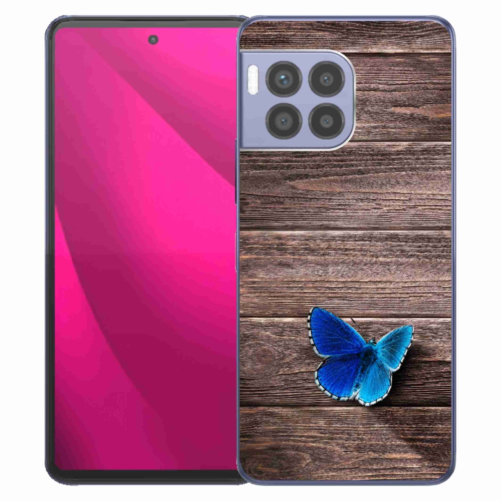 Gelový kryt mmCase na T-Mobile T Phone 2 Pro - modrý motýl 1
