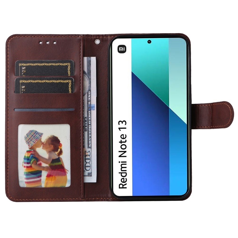 Wallet knížkové pouzdro na Xiaomi Redmi Note 13 - hnědé