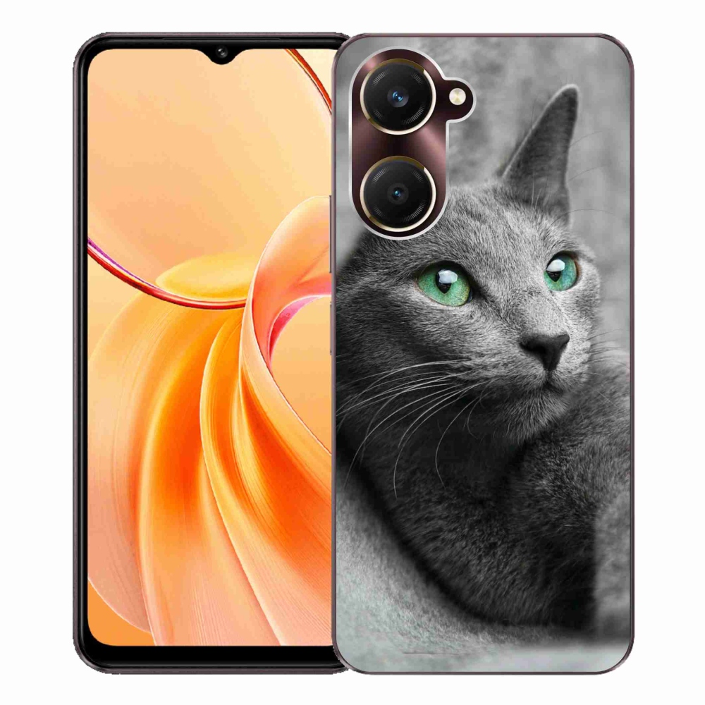 Gelový kryt mmCase na Vivo Y28s 5G - kočka 2