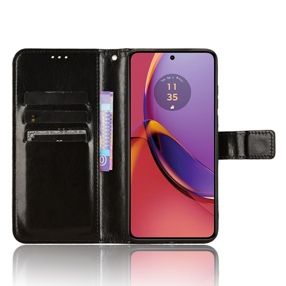 Crazy knížkové pouzdro na Motorola Moto G84 5G - černé