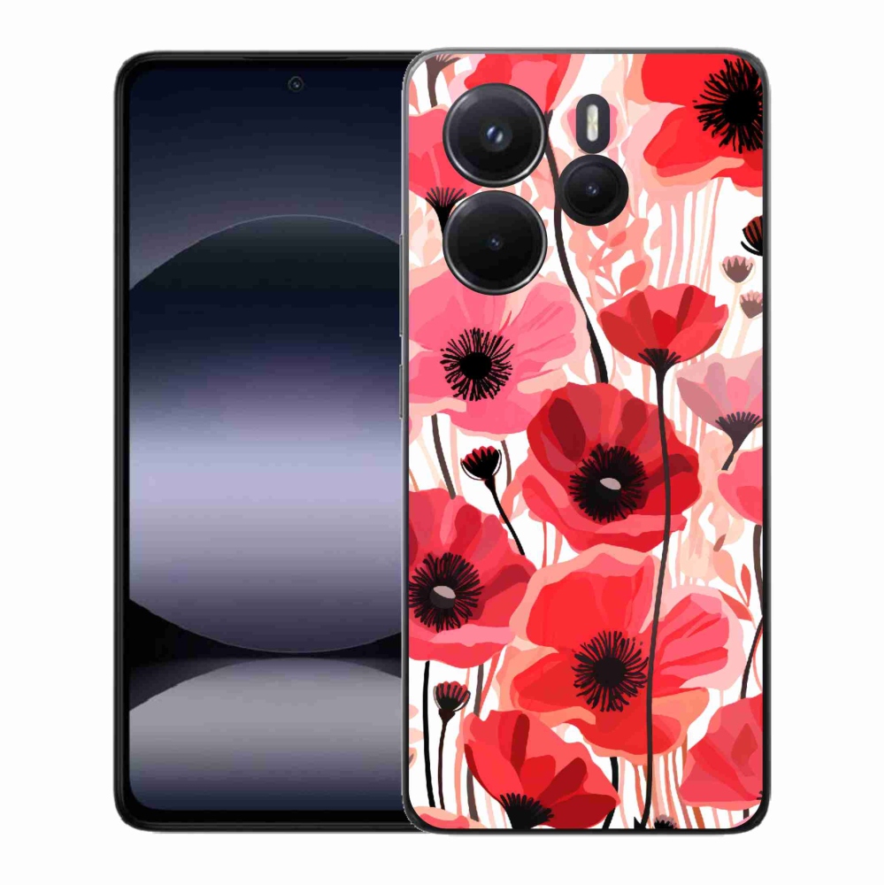 Gelový kryt mmCase na Xiaomi Redmi Note 14 - vlčí mák 1