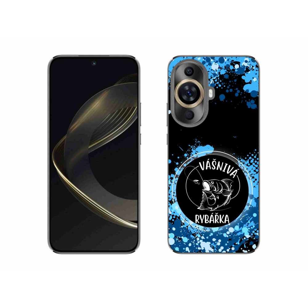 Gelový kryt mmCase na Huawei Nova 11 - vášnivá rybářka černé pozadí