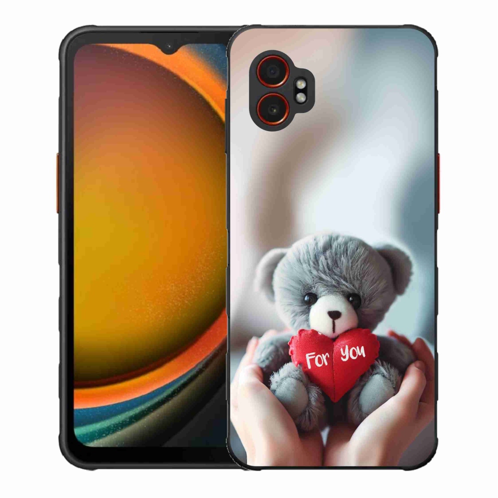 Gelový kryt mmCase na Samsung Galaxy Xcover 7 Pro - medvídek pro zamilované