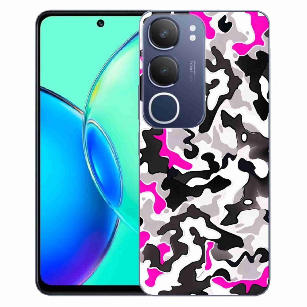 Gelový kryt mmCase na Vivo Y19s - maskáčový vzor 5