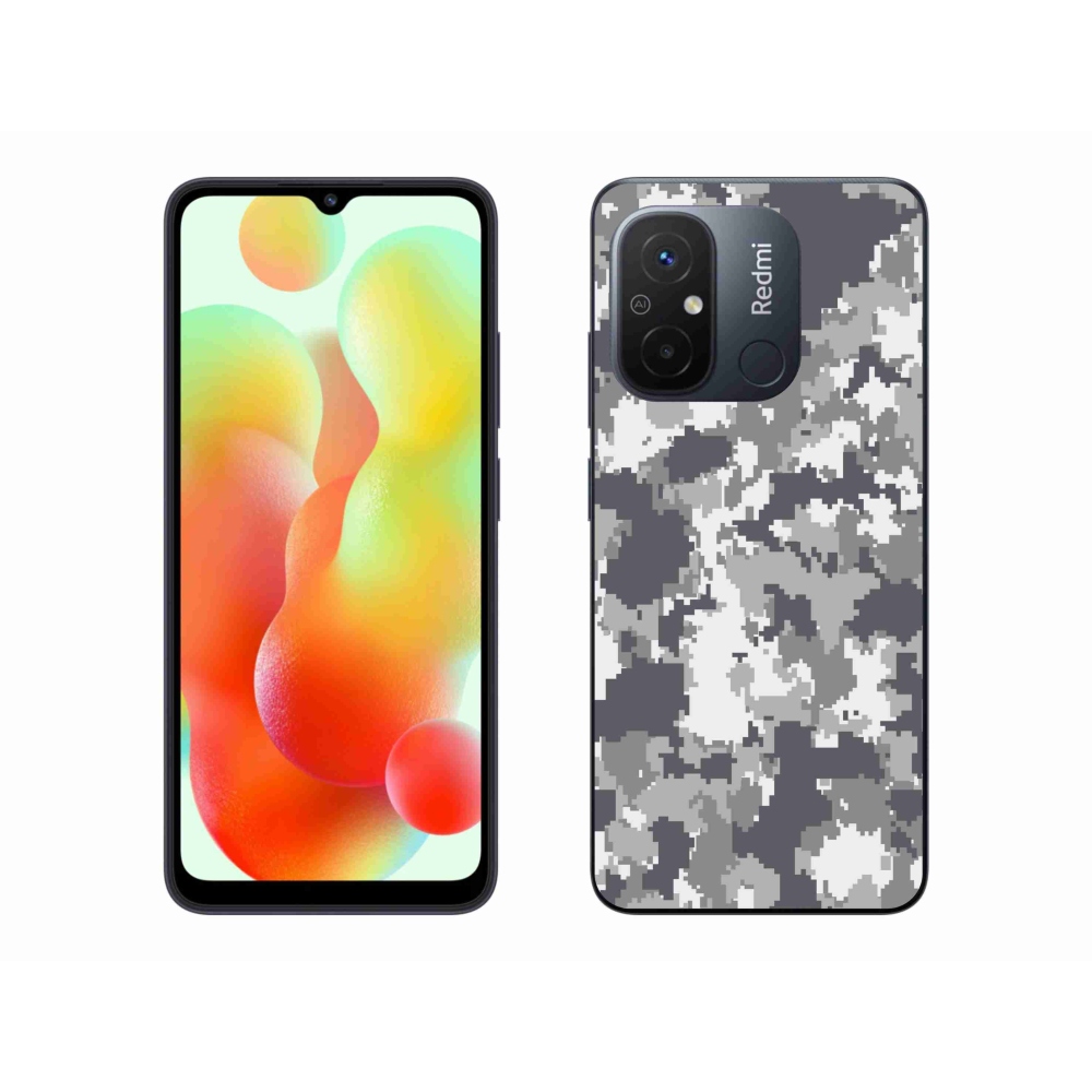 Gelový kryt mmCase na Xiaomi Redmi 12C - maskáčový vzor 2
