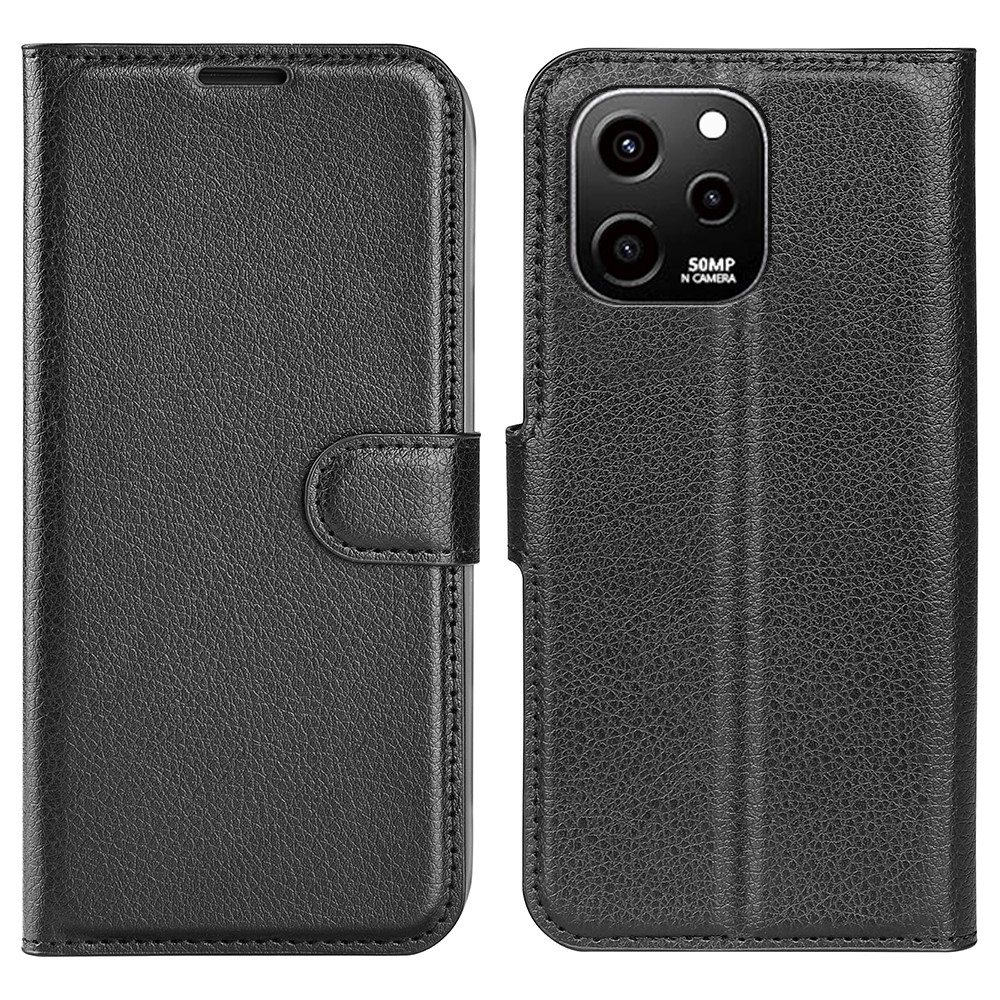 Litchi knížkové pouzdro na Huawei Nova Y61 - černé
