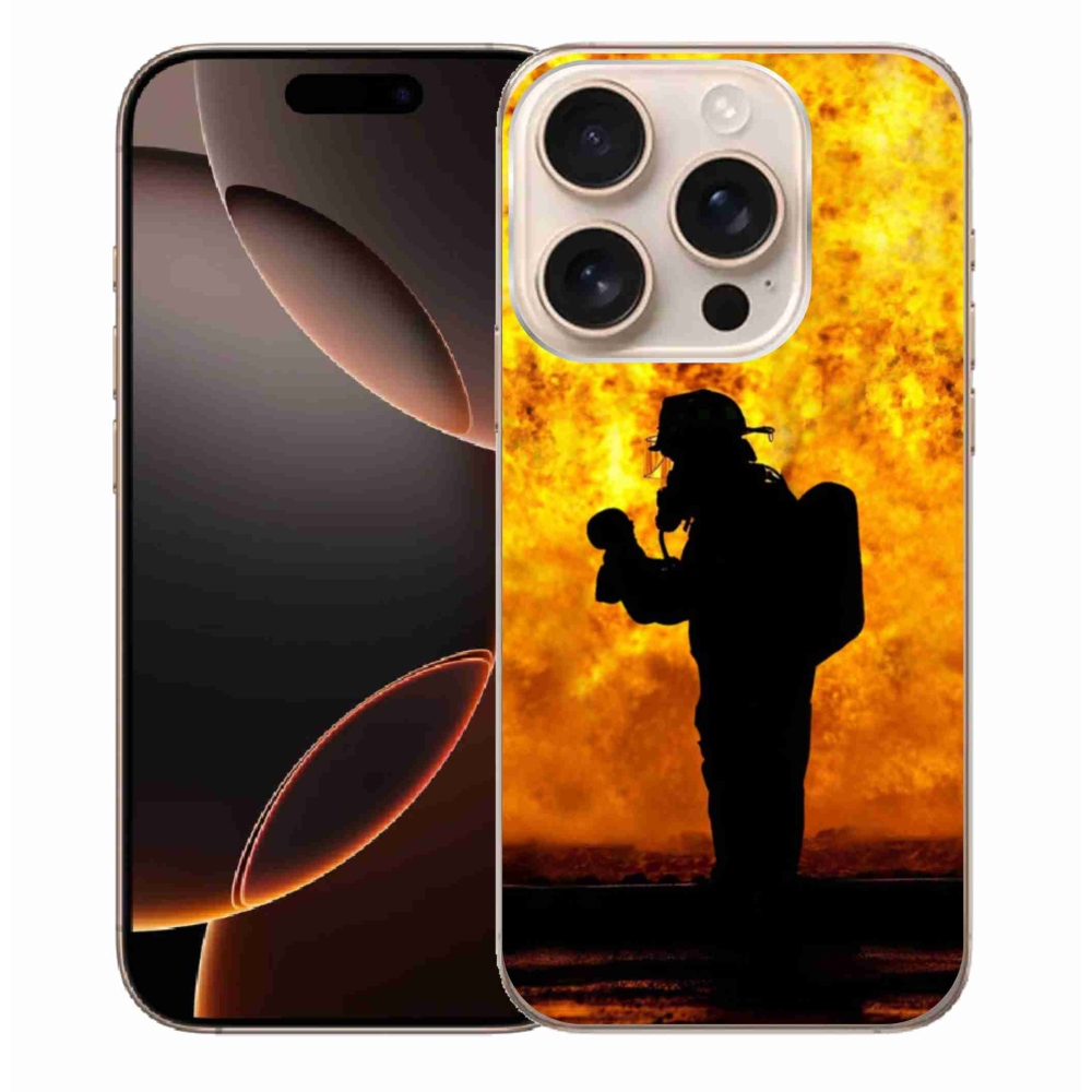 Gelový kryt mmCase na iPhone 16 Pro Max - hasič