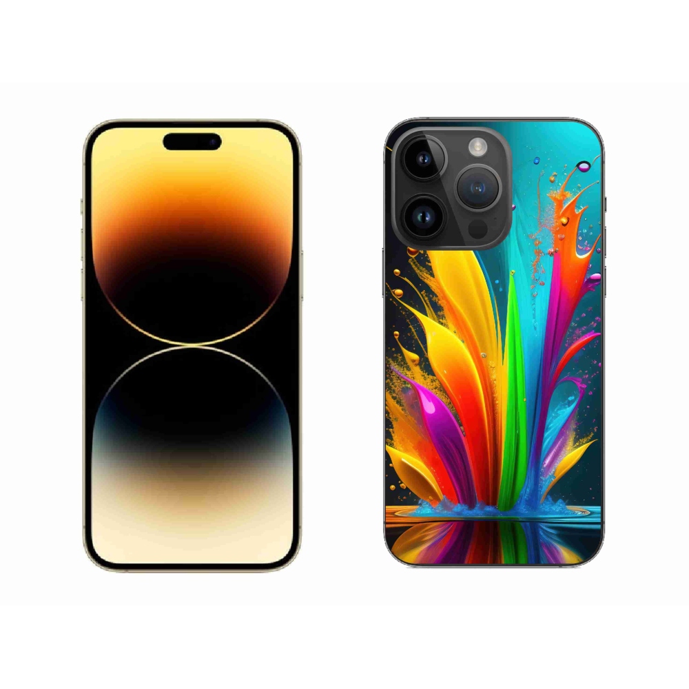 Gelový kryt mmCase na iPhone 14 Pro Max - abstraktní motiv 1