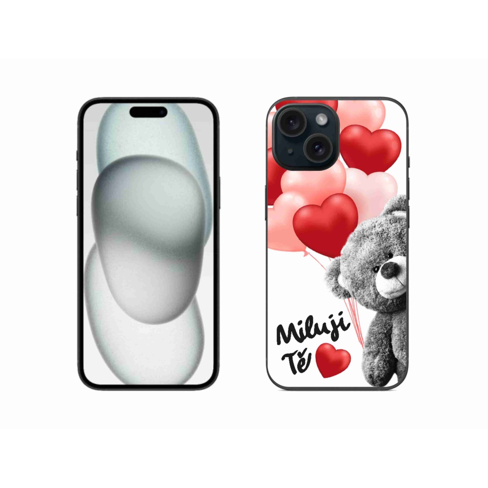 Gelový kryt mmCase na iPhone 15 - miluji Tě