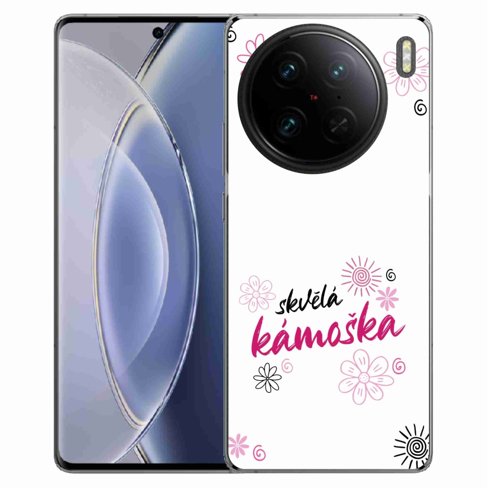 Gelový kryt mmCase na Vivo X90 Pro - skvělá kámoška bílé pozadí