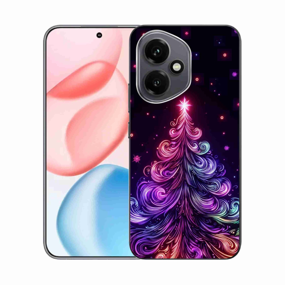 Gelový kryt mmCase na Honor 400 - neonový vánoční stromek 1