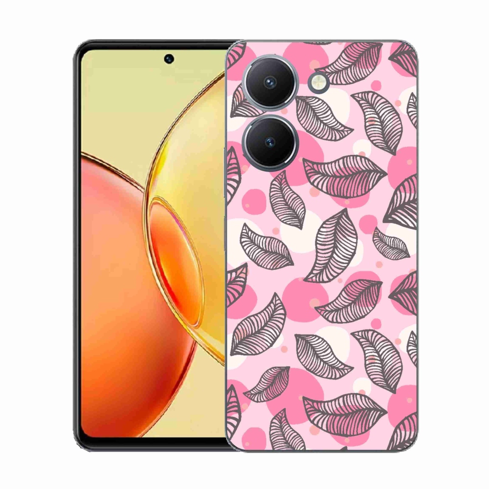 Gelový kryt mmCase na Vivo Y36 - kreslené padající listy