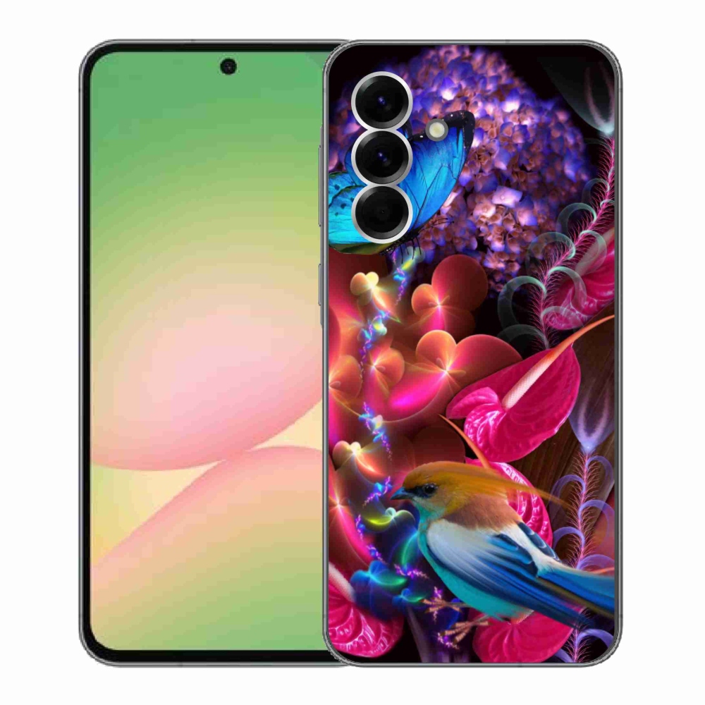 Gelový kryt mmCase na Samsung Galaxy A56 5G - barevné květiny