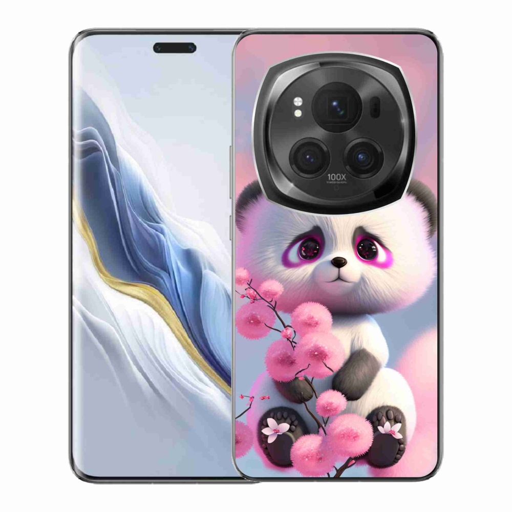 Gelový kryt mmCase na Honor Magic 6 Pro 5G - roztomilá panda 1