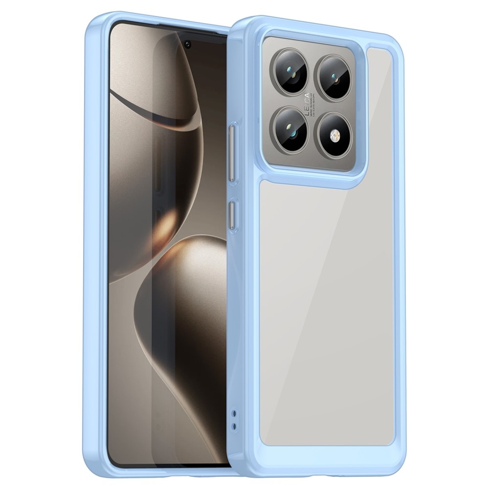 Gelový obal s pevnými zády na Xiaomi 14T/14T Pro - modrý