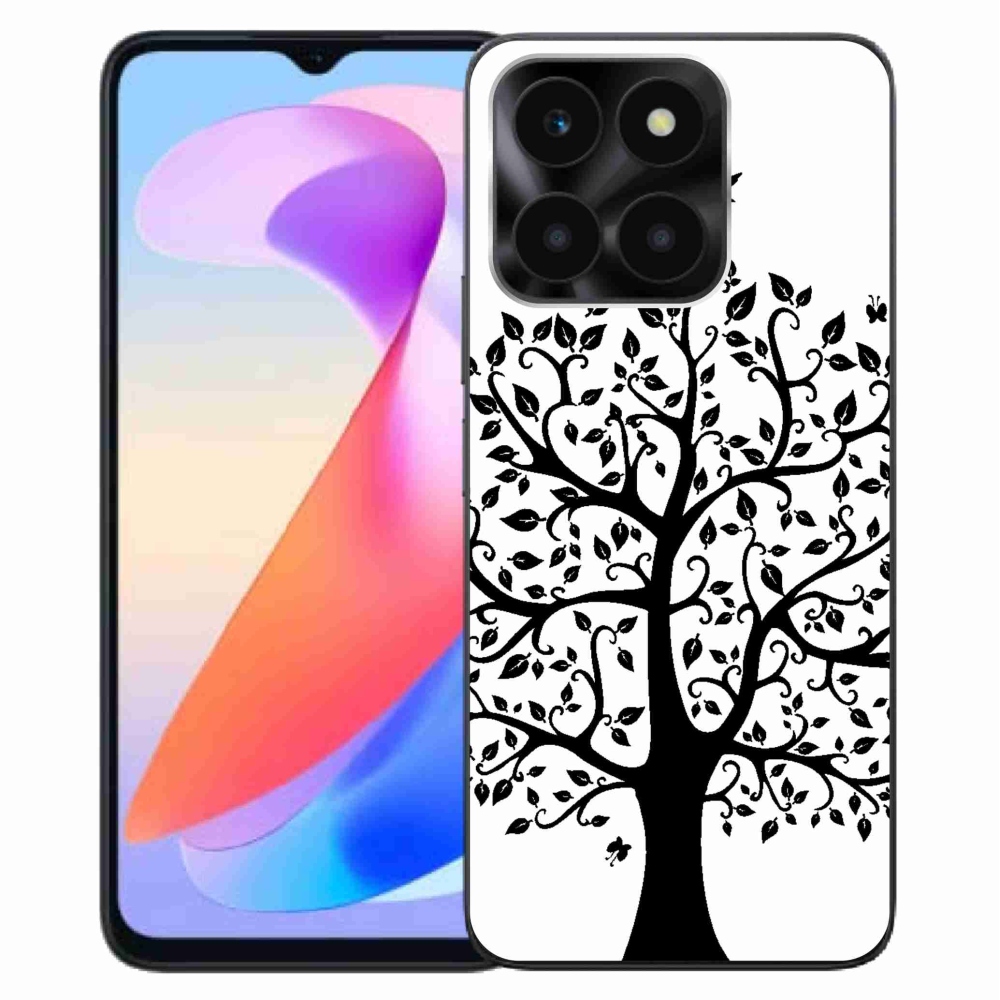 Gelový kryt mmCase na Honor X6a - černobílý strom