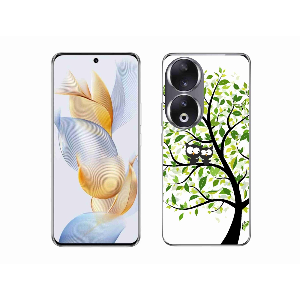Gelový kryt mmCase na Honor 90 - sovičky na stromě