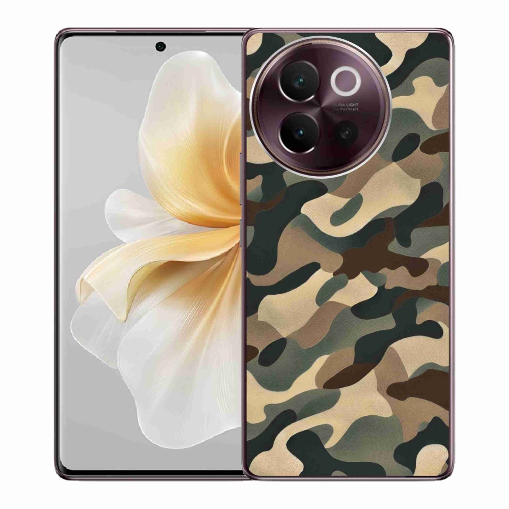 Gelový kryt mmCase na Vivo V40 Lite 5G - maskáčový vzor 11