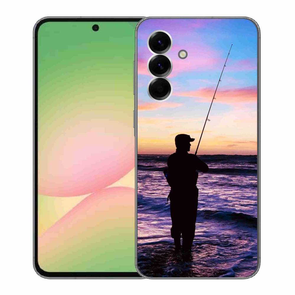 Gelový kryt mmCase na Samsung Galaxy A56 5G - rybaření 1