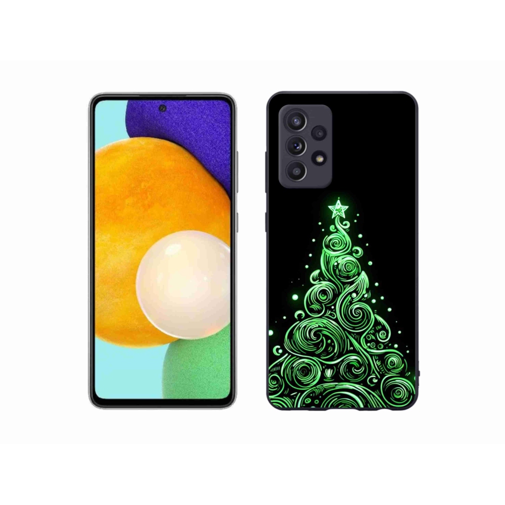 Gelový kryt mmCase na Samsung Galaxy A52/A52 5G - neonový vánoční stromek 3