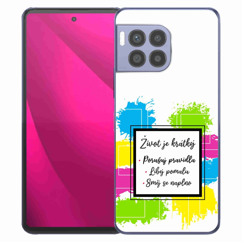 Gelový kryt mmCase na T-Mobile T Phone 2 Pro - citát 5 bílé pozadí