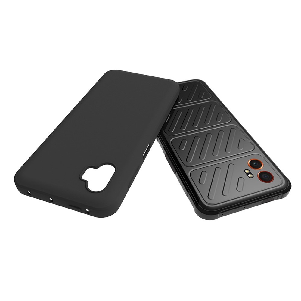 Matný gelový obal na Samsung Galaxy Xcover 7 Pro - černý
