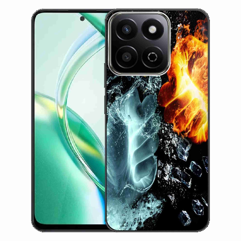 Gelový kryt mmCase na Honor 200 Smart 5G - voda a oheň