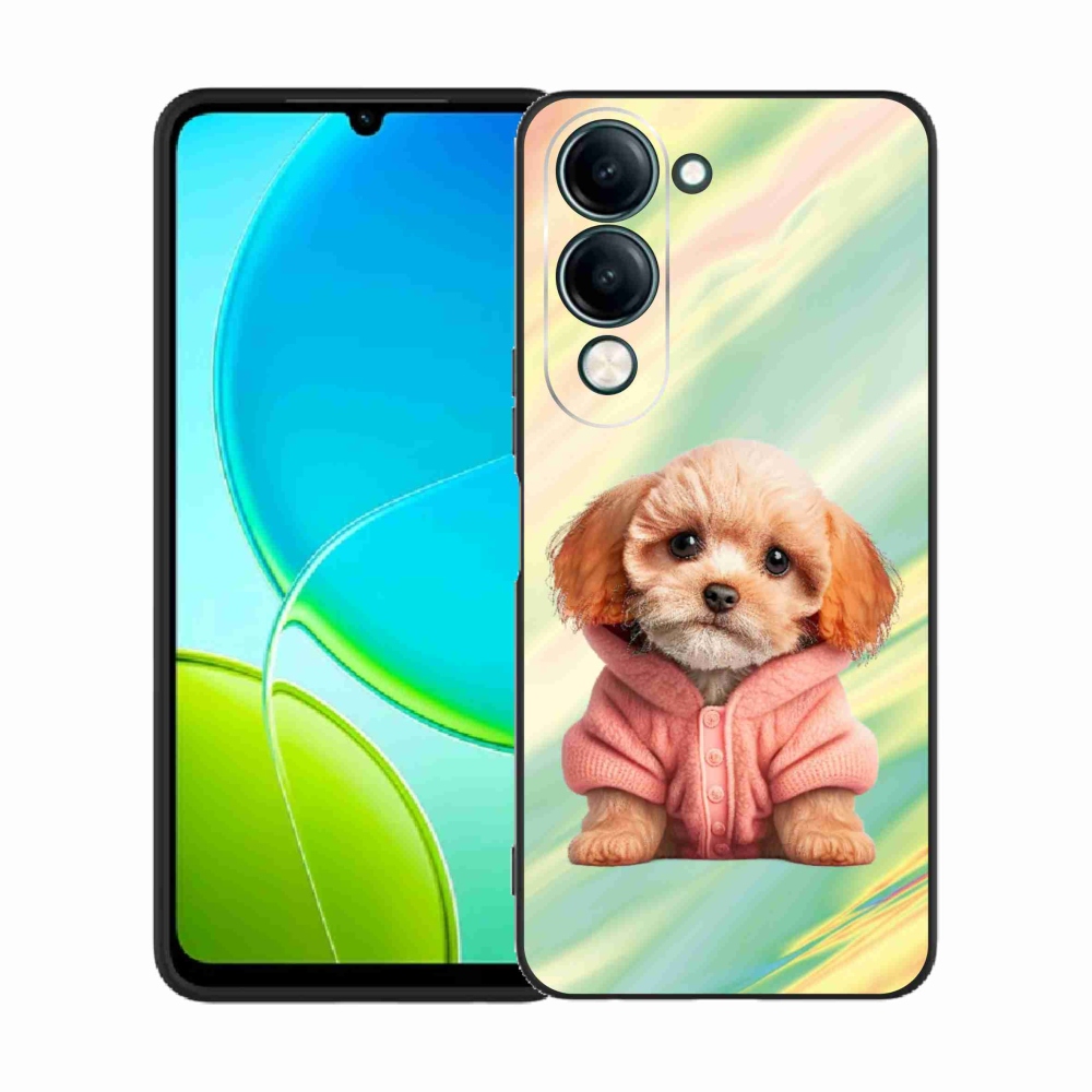 Gelový kryt mmCase na Vivo Y29s 5G - štěně ve svetru