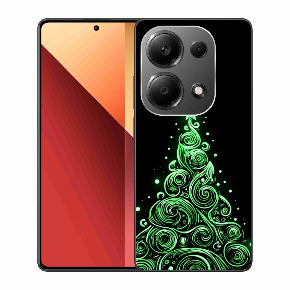 Gelový kryt mmCase na Xiaomi Redmi Note 13 Pro 4G/Poco M6 Pro - neonový vánoční stromek 3