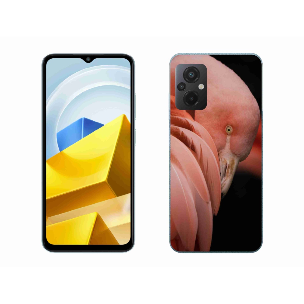 Gelový kryt mmCase na Xiaomi Poco M5 4G - plameňák 3