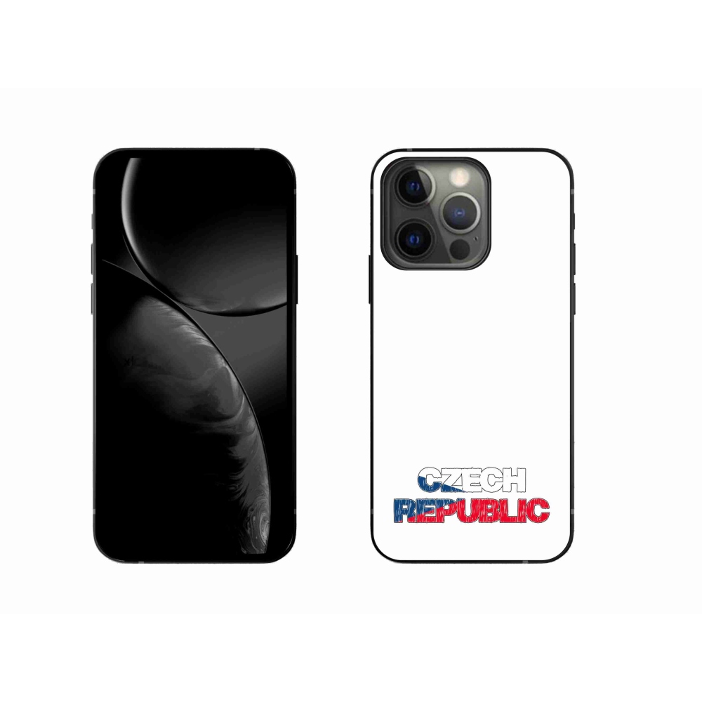 Gelový kryt mmCase na iPhone 13 Pro 6.1 - Czech Republic bílé pozadí