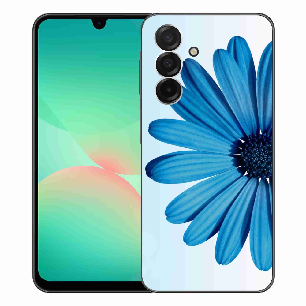 Gelový kryt mmCase na Samsung Galaxy A26 5G - modrá kopretina