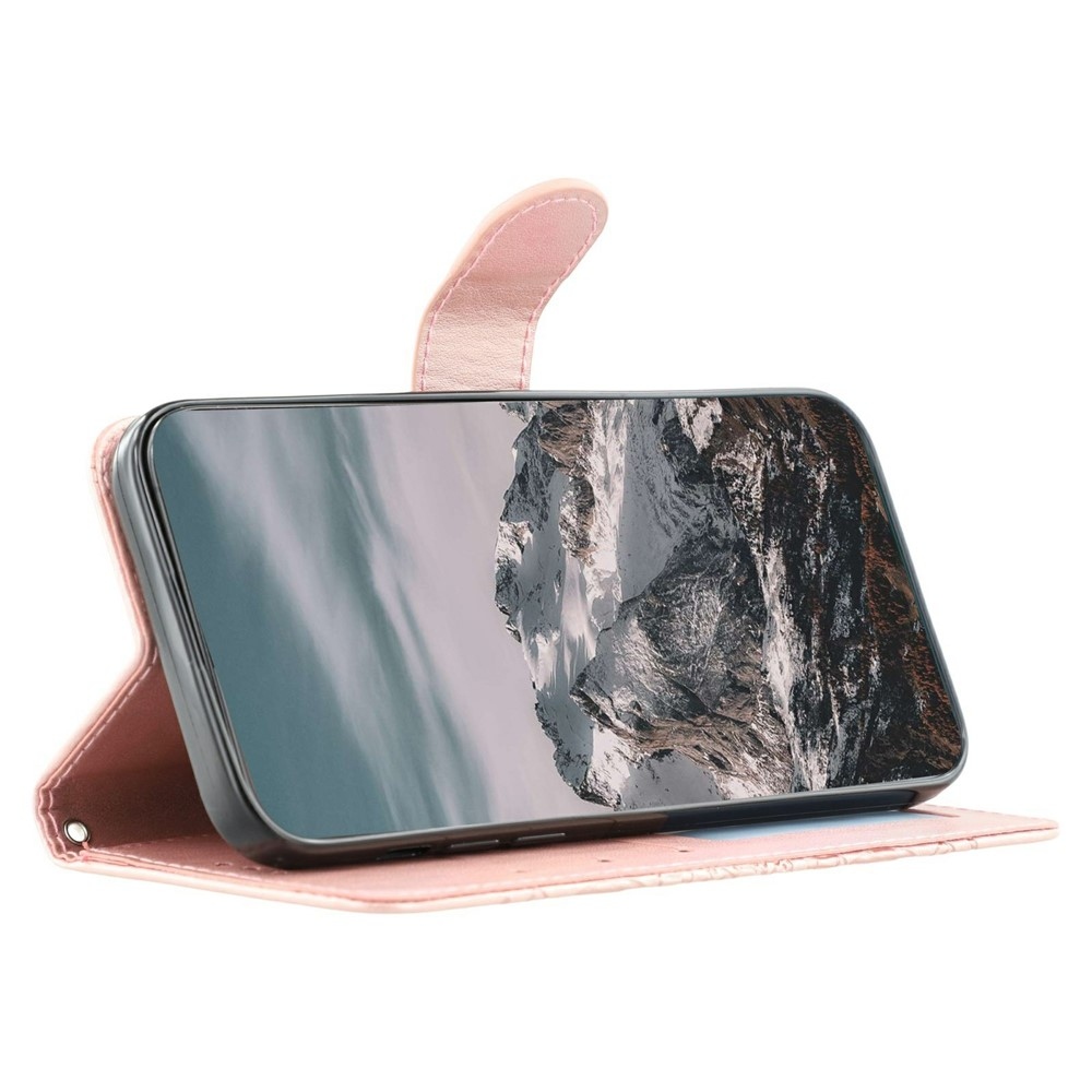Mandala knížkové pouzdro na Xiaomi Redmi 15 5G - růžovozlaté