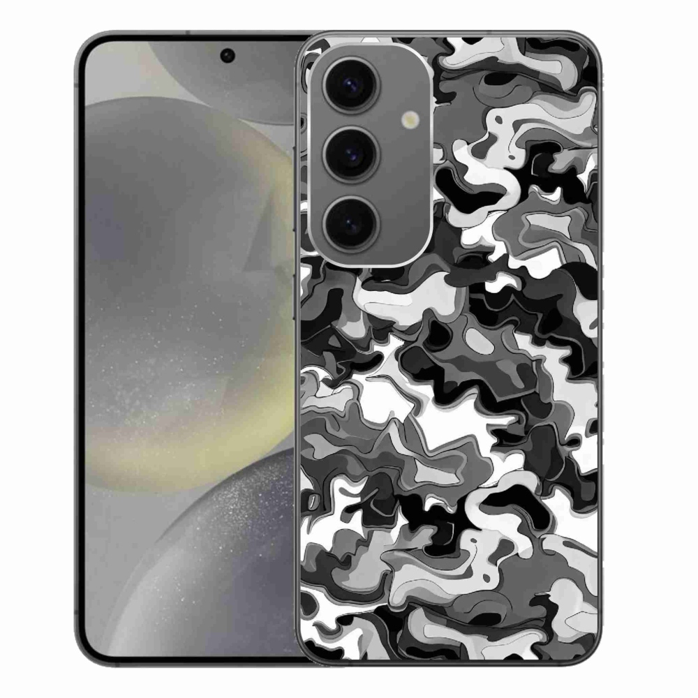 Gelový kryt mmCase na Samsung Galaxy S24+ - maskáčový vzor 3