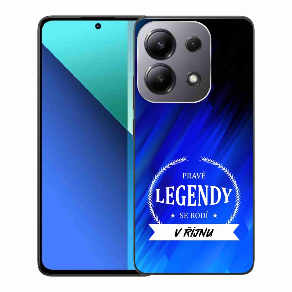 Gelový kryt mmCase na Xiaomi Redmi Note 13 - legendy v říjnu modré pozadí