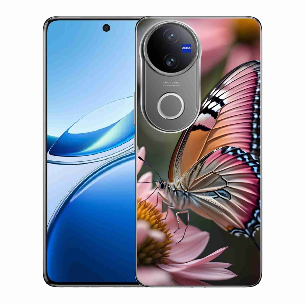 Gelový kryt mmCase na Vivo V50 5G - barevný motýl