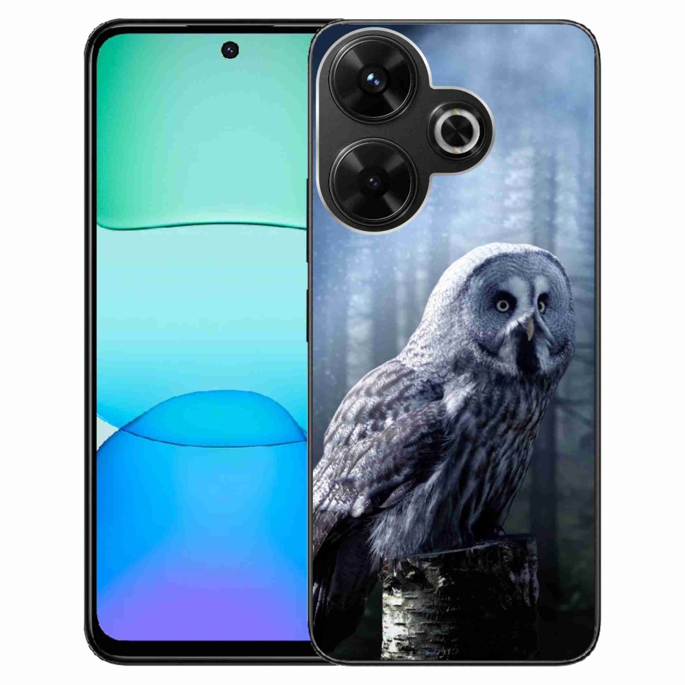 Gelový kryt mmCase na Xiaomi Redmi 13 4G/Poco M6 4G - sova