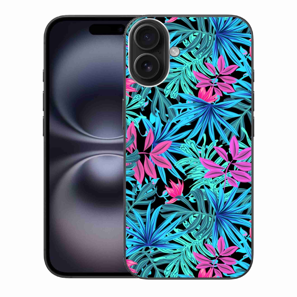 Gelový kryt mmCase na iPhone 16 Plus - květiny 3