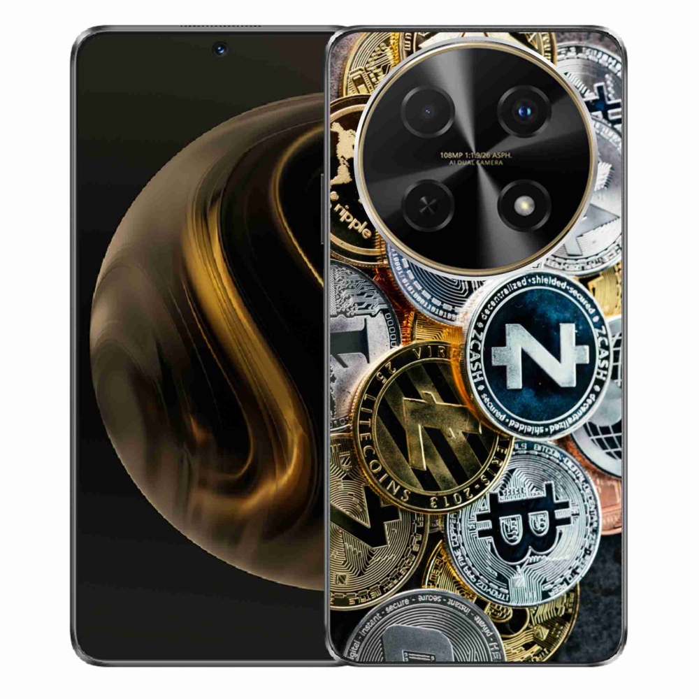 Gelový kryt mmCase na Huawei Nova 12i - kryptoměny