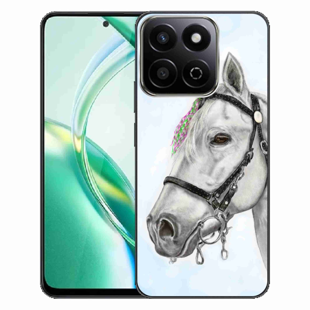 Gelový kryt mmCase na Honor 200 Smart 5G - bílý kůň 1