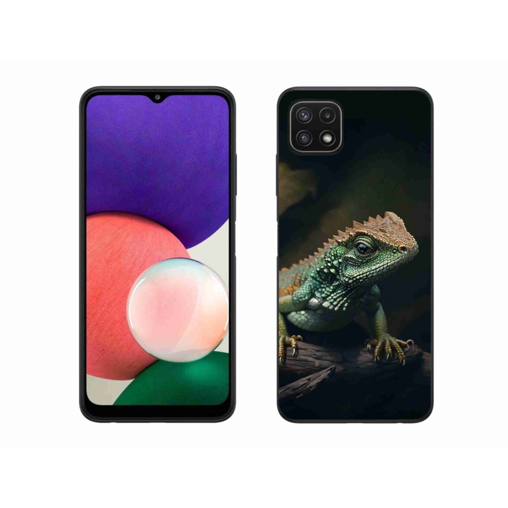 Gelový kryt mmCase na Samsung Galaxy A22 5G - ještěr
