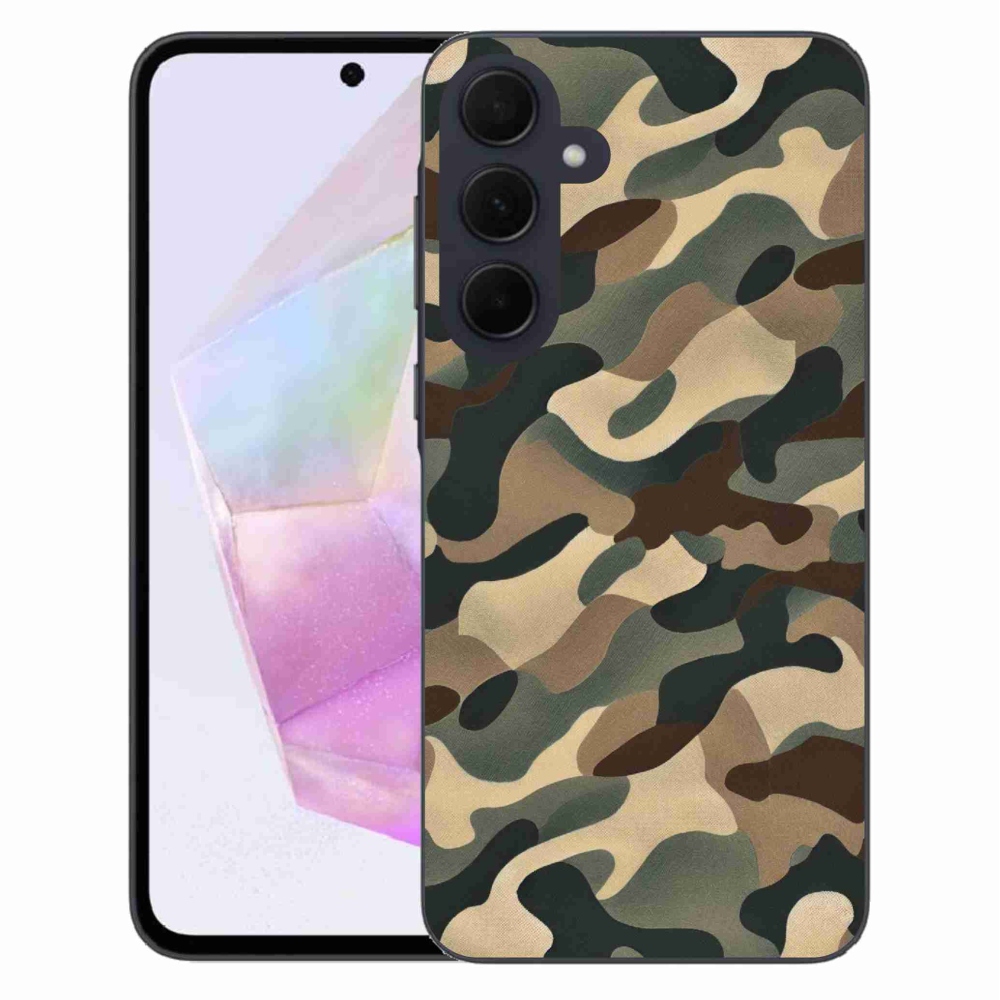 Gelový kryt mmCase na Samsung Galaxy A35 5G - maskáčový vzor 11