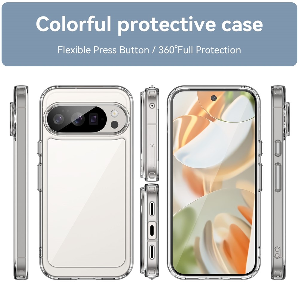 Gelový obal s pevnými zády na Google Pixel 10 Pro/Pixel 10 - průhledný