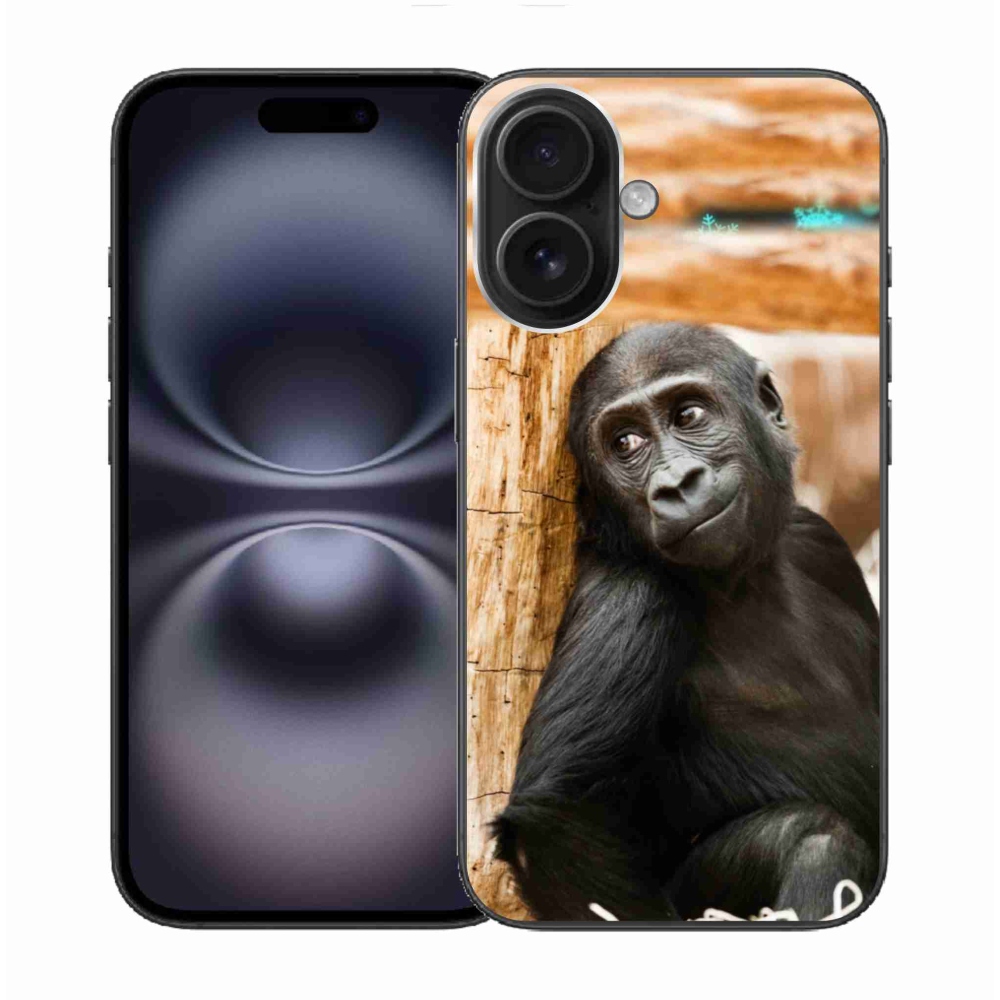 Gelový kryt mmCase na iPhone 16 - gorila
