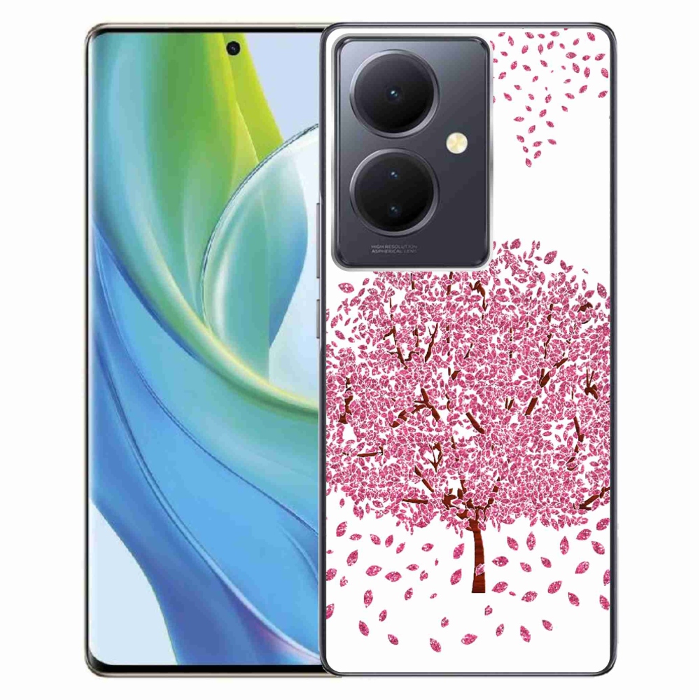 Gelový kryt mmCase na Vivo V29 Lite 5G - kreslený strom s listy
